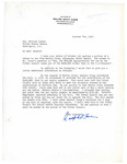 Letter from Ralph Case to Senator Langer Regarding Appropriations for Tribal Council Expenses, October 7, 1947