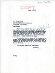 Letter from Senator Langer to Martin Cross Regarding Letters Sent from Members of the Three Affiliated Tribes to Senator Watkins and Congressman D'Ewart, March 8, 1948