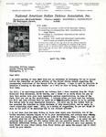 Letter from John Hamilton to Senator Langer Regarding the Conditions of the Navajo Tribe and Letters from Floyd Montclair and Gaining Support for Upcoming Election, April 10, 1946