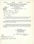Letter from Martin Cross to Senator Langer Regarding a Resolution Passed by Three Affiliated Tribes Business Council, June 12, 1946