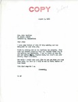 Letter from Senator Langer to John Hamilton Regarding Garrison Dam, August 3, 1946