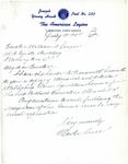 Letter from Martin Cross to Senator Langer Regarding the Establishment of the Claims Legislative Council, July 10, 1947