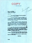 Letter from Senator Langer to J. E. Sullivan Regarding the Need for a Hotel in Garrison, February 14, 1947