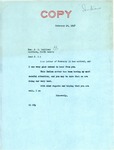 Letter from Senator Langer to J. E. Sullivan Regarding Hotel Development in Garrison, February 18, 1947