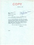 Letter from Senator Langer to G. Lyman Regarding Lieu Lands, February 5, 1947