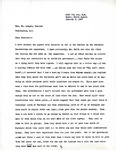 Letter from Frank O. Homme to Senator Langer Regarding Lieu Lands, January 9, 1947