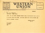 Telegram from Senator Langer to Carl Sylvester Regarding Garrison Dam, December 9, 1946