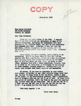 Letter from Senator Langer to Helen Woolfolk regarding Langer's speech on 1944 Sedition Trial, January 6, 1945.