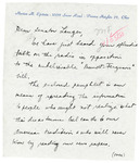 Letter from Mr. and Mrs. Marion Epstein to Senator Langer Regarding Mundt-Ferguson Bill, April 25, 1950, With Comic Enclosure