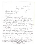 Letter from M. Ferne Chilson to Senator Langer Urging Restudy of Garrison Dam Location, May 1, 1947