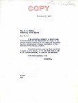 Letter from Senator Langer to E. E. Koenig Regarding Name of Town Created for Construction of Garrison Dam, November 17, 1945