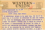 Telegram from Homer Eyres to Senator Langer Regarding the Mundt Bill, May 29, 1948