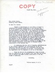 Letter from Senator Langer to Adorah Carson Regarding Garrison Dam, August 20, 1946