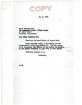 Letter from Senator Langer to Chief Swimming Eel Regarding Garrison Dam, May 8, 1946