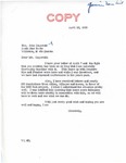 Letter from Senator Langer to John Zagurski Regarding Pool Level, April 22, 1955