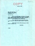 Letter from Senator Langer to Ralph Case Regarding List of Fort Berthold Tribal Business Council Members, July 19, 1950