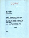 Letter from Senator Langer to R.J. Doebler Regarding Medical Care for Indians of the Fort Berthold and Turtle Mountain Reservations, February 25, 1948