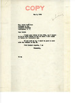 Letter from Senator Langer to Ralph Hoyt Case Regarding Possibly Speaking to Tribal Members, May 2, 1946