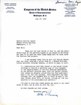 Letter from Congressman Usher Burdick to Senator Langer Regarding Petition from Elbowoods, July 27, 1953