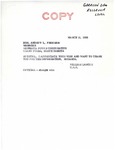 Telegram from Senator Langer to Minnkota Power Regarding Pool Level, March 11, 1955