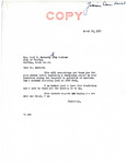 Letter from Senator Langer to City of Grafton Regarding Pool Level, March 22, 1955