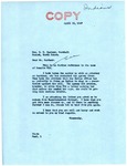 Letter from Senator Langer to Sahnish Marshall C.N. Gardner Regarding Rosalie Elk, April 16, 1947