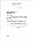 Letter from Senator Langer to John Nichols Regarding John Hunts Along's Son, Kenneth, March 13, 1950