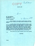 Letter from William Langer to John Wilkerson Regarding Turned Down Application for Family Funds, July 28, 1950