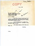 Letter from Senator Langer to Carl Whitman Regarding the US Senate Judiciary Committee Hearings, May 9, 1950
