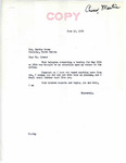 Letter from Senator Langer to Martin Cross Regarding Cross's Request for a Hearing, June 12, 1950