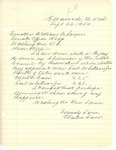 Letter from Martin Cross to Senator Langer Informing Langer that Cross was Elected Tribal Chairman of the Three Affiliated Tribes, September 26, 1950