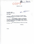 Letter from Senator Langer to Martin Cross Congratulating Cross on his Appointment as Tribal Chairman for the Three Affiliated Tribes, October 14, 1950