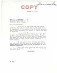 Letter from William Langer to S.J. McElwain to Regarding the Naming of the Reservoir Made by the Garrison Dam, March 21, 1956