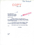 Letter from Senator Langer to Martin Cross Regarding a Report from the Bureau of Indian Affairs Regarding a Resolution Passed by the Three Affiliated Tribes Tribal Business Council, June 8, 1951