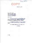 Letter from Senator Langer to Martin Cross Thanking Cross for the Sending a Copy of the Resolution Adopted by the Three Affiliated Tribes Regarding the US Commissioner of Indian Affairs, February 3, 1953