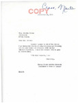 Letter from Irene Martin Edwards on Behalf of Senator Langer to Martin Cross Thanking him for Forwarding the Resolution Passed by the National Congress of American Indians, December 28, 1953