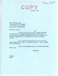 Letter from Senator Langer to Martin Cross Regarding Ramona Bearquiver's Inquiry about her Son's Enrollment in the Three Affiliated Tribes, July 27 1954