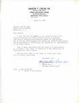 Three Affiliated Tribes Resolutions sent from Martin Cross to Senator Langer Pertaining to Redistricting and Per-Capita Payments, August 18, 1954