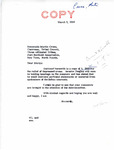 Letter from Senator Langer to Martin Cross Regarding US Senate Bill 2663, March 2, 1956