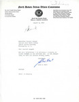 Letter from John Hart to  Senator Langer Regarding the Number of Indians Working at the Garrison Dam, August 8, 1950