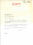 Letter from Senator Langer to Martin Cross Informing that US Senate Bill 2151 was Signed Into Law, June 5, 1956