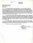 Letter from Martin Cross to Senator Langer Regarding US Senate Bill 809, March 19, 1958 by Martin Cross