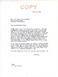 Letter from Senator Langer to William Beyer Regarding Updates to the Food Stamp Plan for the Fort Berthold Reservation, April 14, 1941