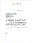 Letter from Senator Langer to William Beyer Regarding Encephalitis Study Proposed in S.J. 104, September 18, 1941