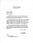 Letter from William Beyer to R.L. Fraser and E.C. Stucke Regarding Statements in Favor of the Stamp Relief Plan, April 24, 1942