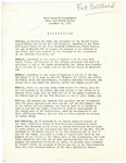 Resolution Adopted by the Three Affiliated Tribes Pertaining to Allocation of Funds Set Aside Per US Public Law 437 for the Taking of Lands for the Garrison Dam, December 14, 1950