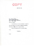 Letter from Senator Langer to Earl Bateman Regarding Requests, April 29, 1944