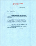 Letter from Senator Langer to Harris Grotte Regarding Trouble from Stray Horses, August 5 1947