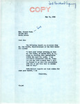 Letter from Senator Langer to Joe Wicks Regarding a Meeting with Ben Reifel, May 21, 1948