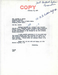 Letter from Senator Langer to Carlyle Onsrud Regarding Lack of Food and Clothing on the Fort Berthold Reservation, February 18, 1950